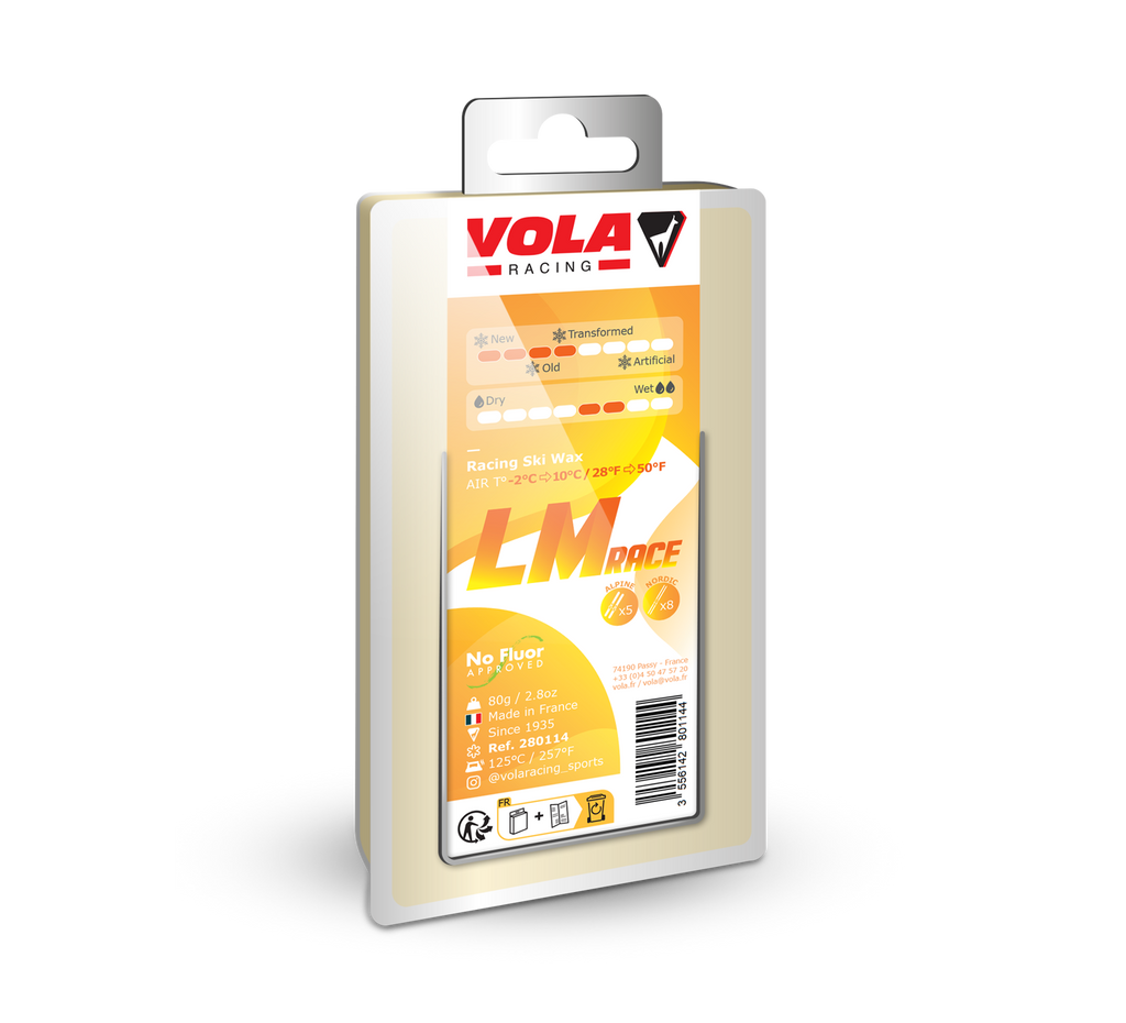 Vola Racing LM Race Ski & Snowboard Wax Yellow 80 g / No fluor