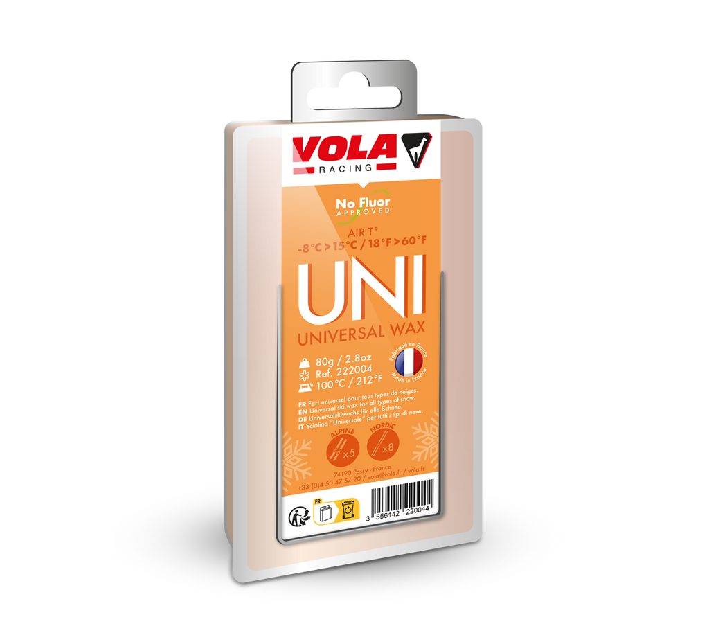 Vola Racing Universal Ski & Snowboard Wax 80g / No Fluor