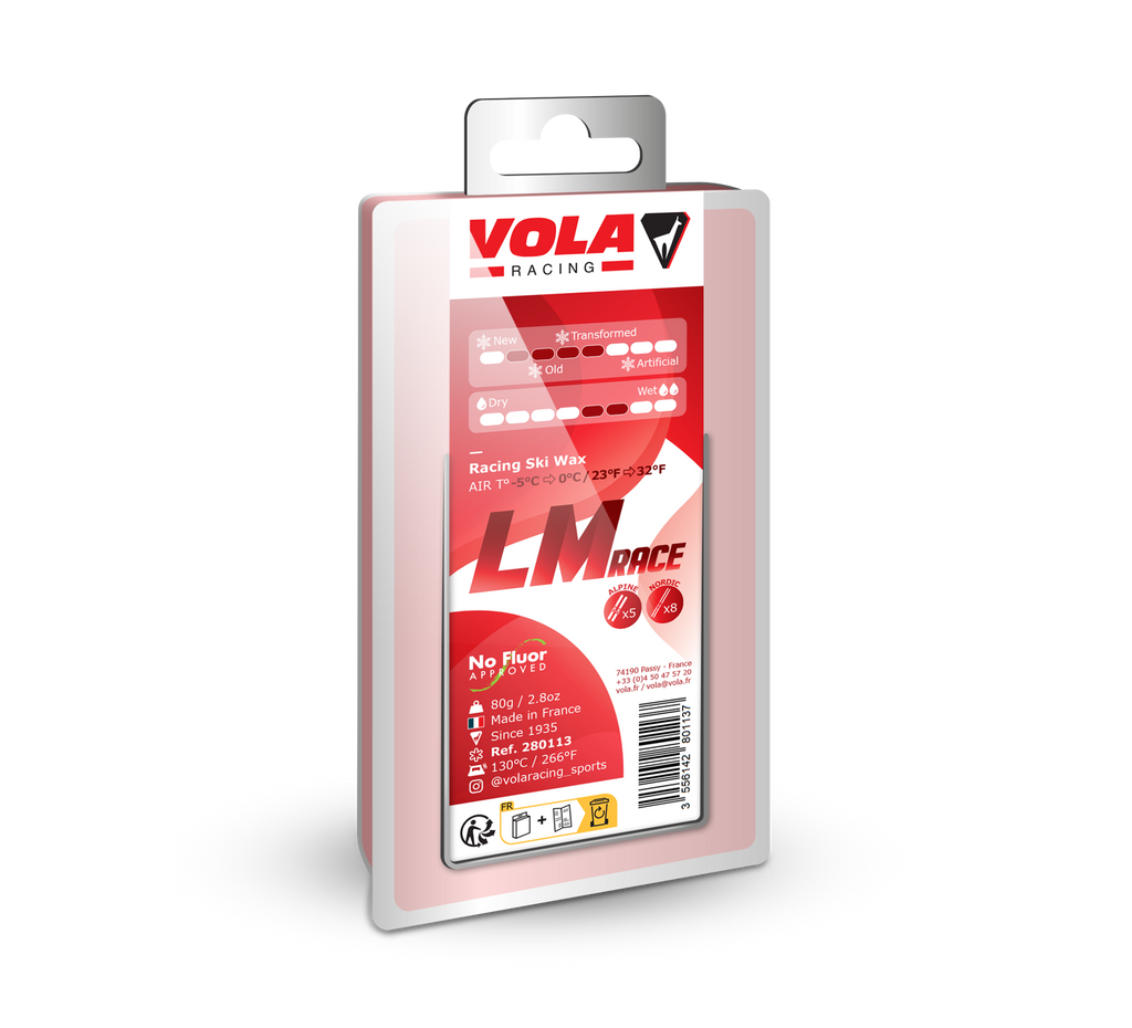 Vola Racing LM Race Ski & Snowboard Wax Red 80 g / No fluor