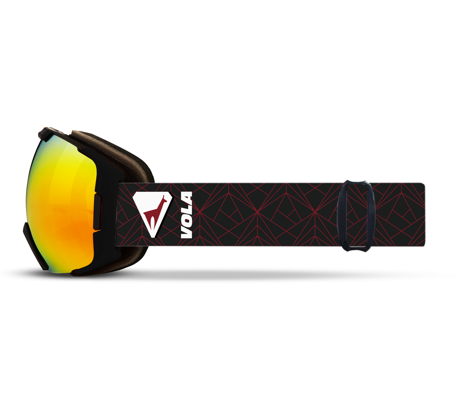 Vola Racing Fast Ski & Snowboard Goggles / Bordeau / Anti fog / UV400 Protection / Spherical Lens