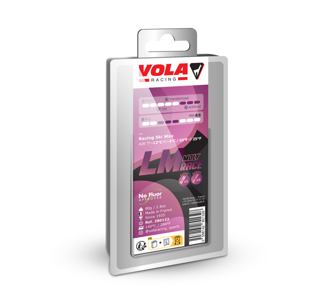 Vola Racing Molybden LM Race Purple Ski Wax 80g / No fluor