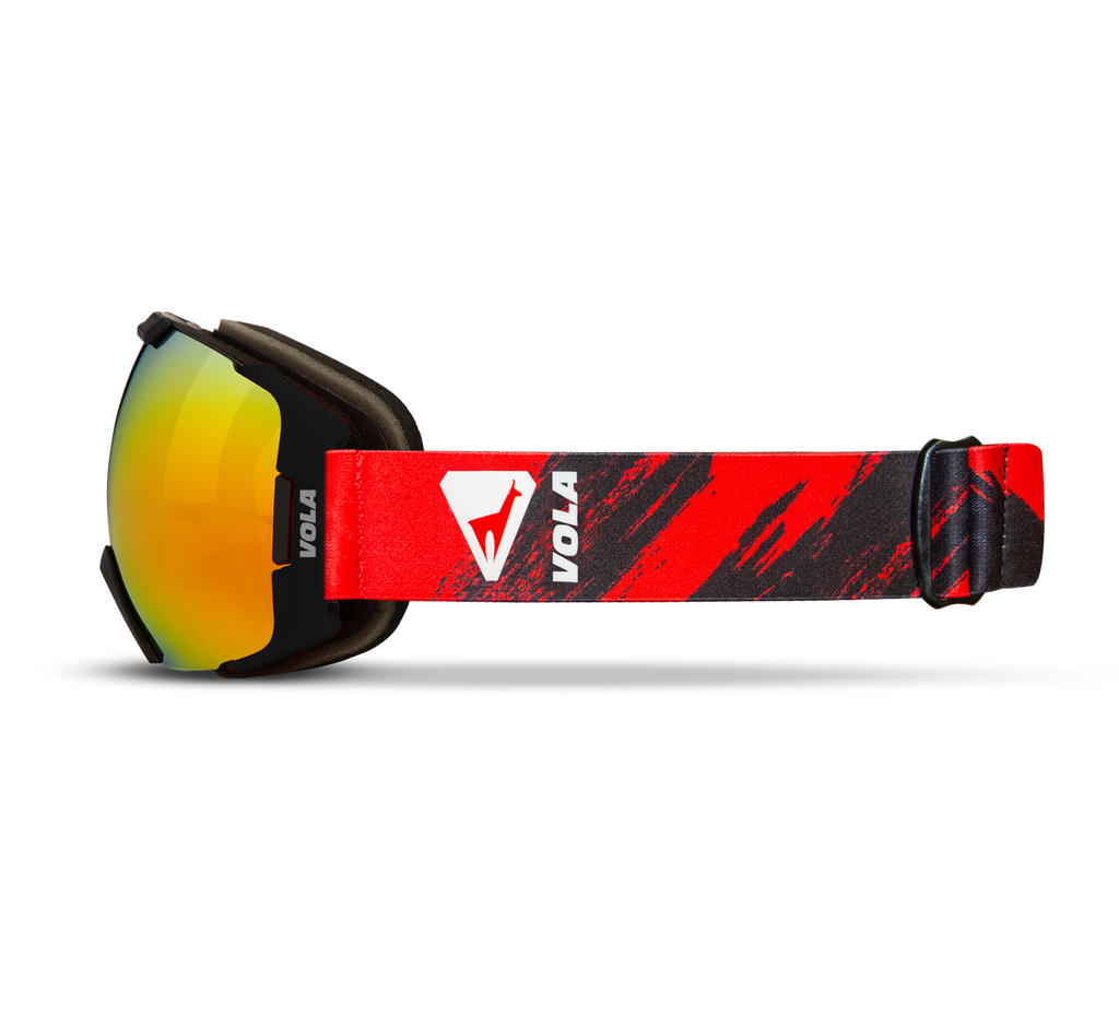 Vola Racing Fast Ski & Snowboard Goggles / Graf / Anti fog / UV400 Protection / Spherical Lens