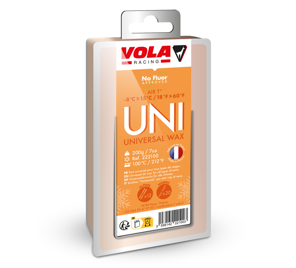 Vola Racing Universal Ski & Snowboard Wax 200g / No Fluor