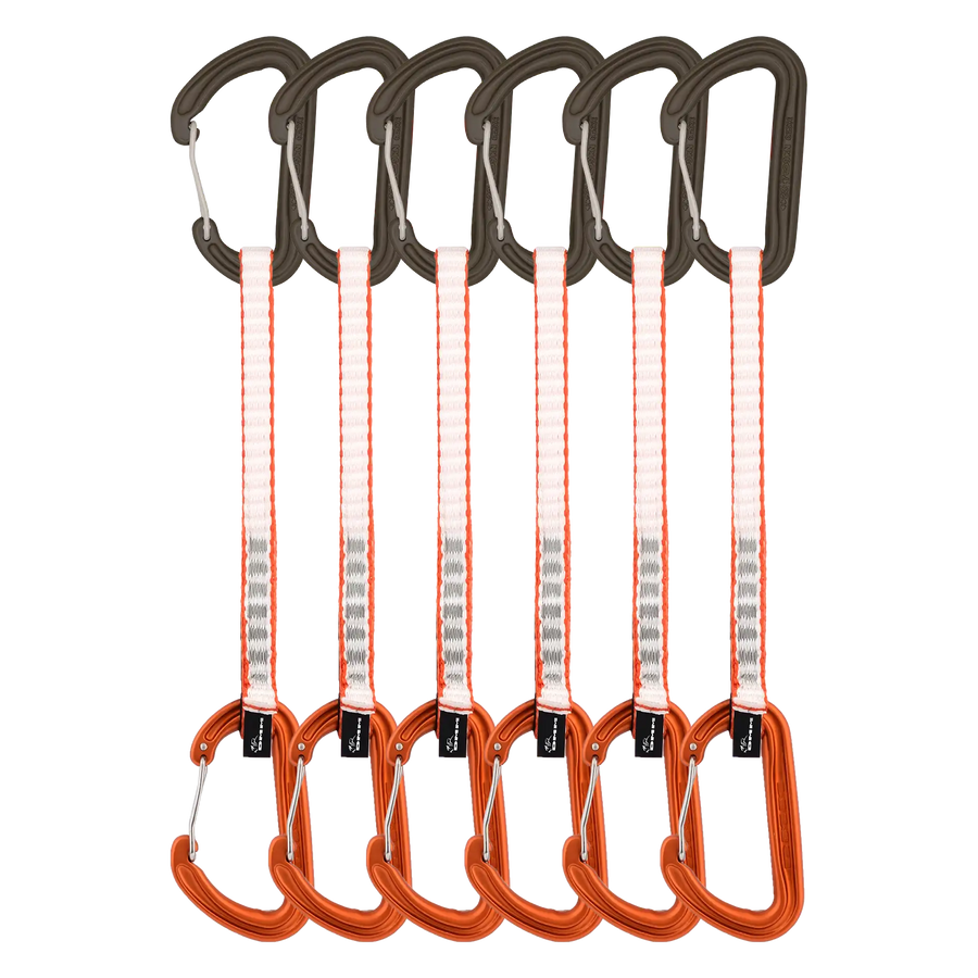 DMM Phantom Alpine Quickdraw 18cm (Pack of 6) (connected with Dyneema Slings)