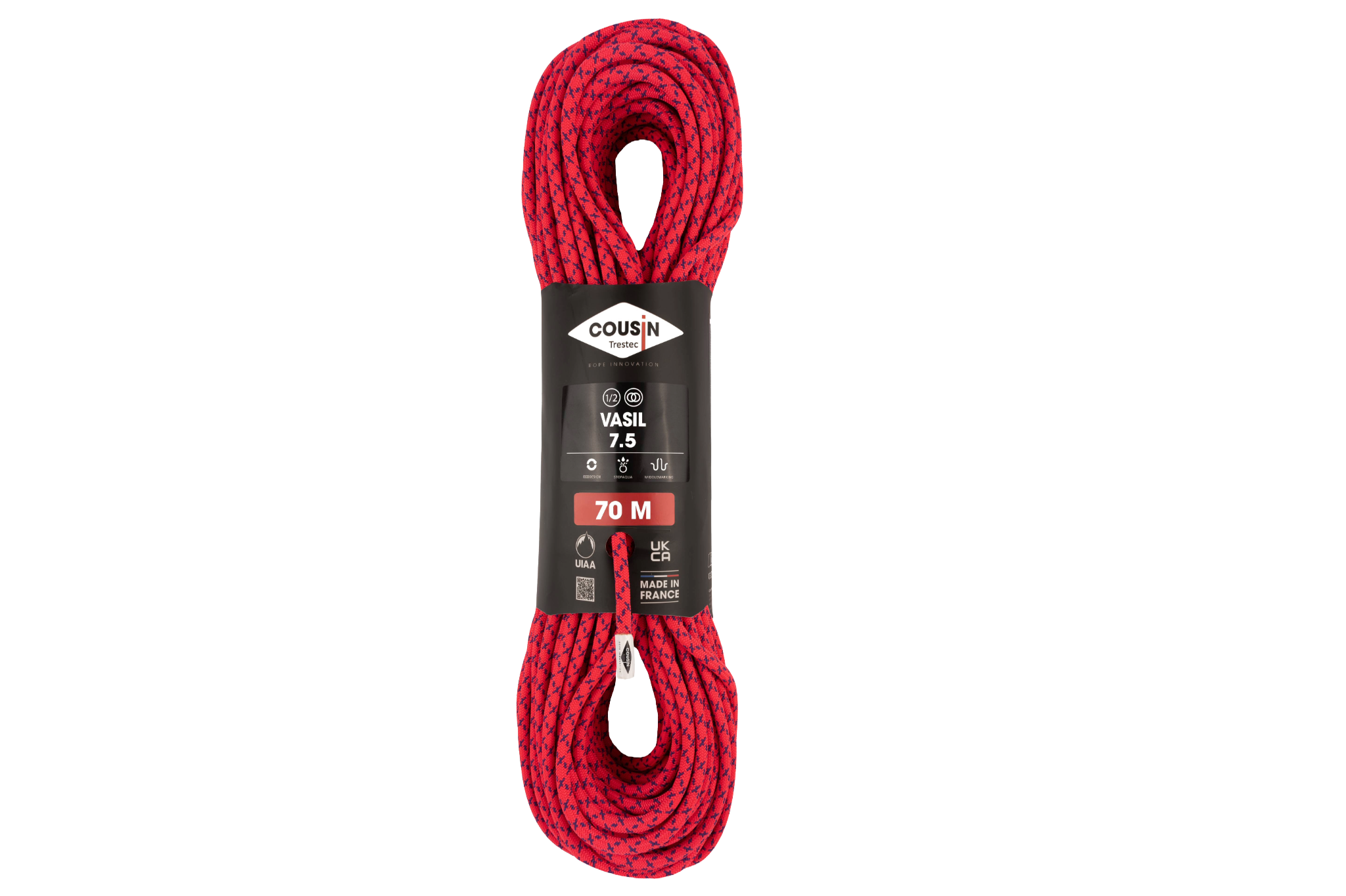 COUSIN Vasil 7.5mm Dynamic Rope 70m | Ice-climbing & Technical Mountai ...