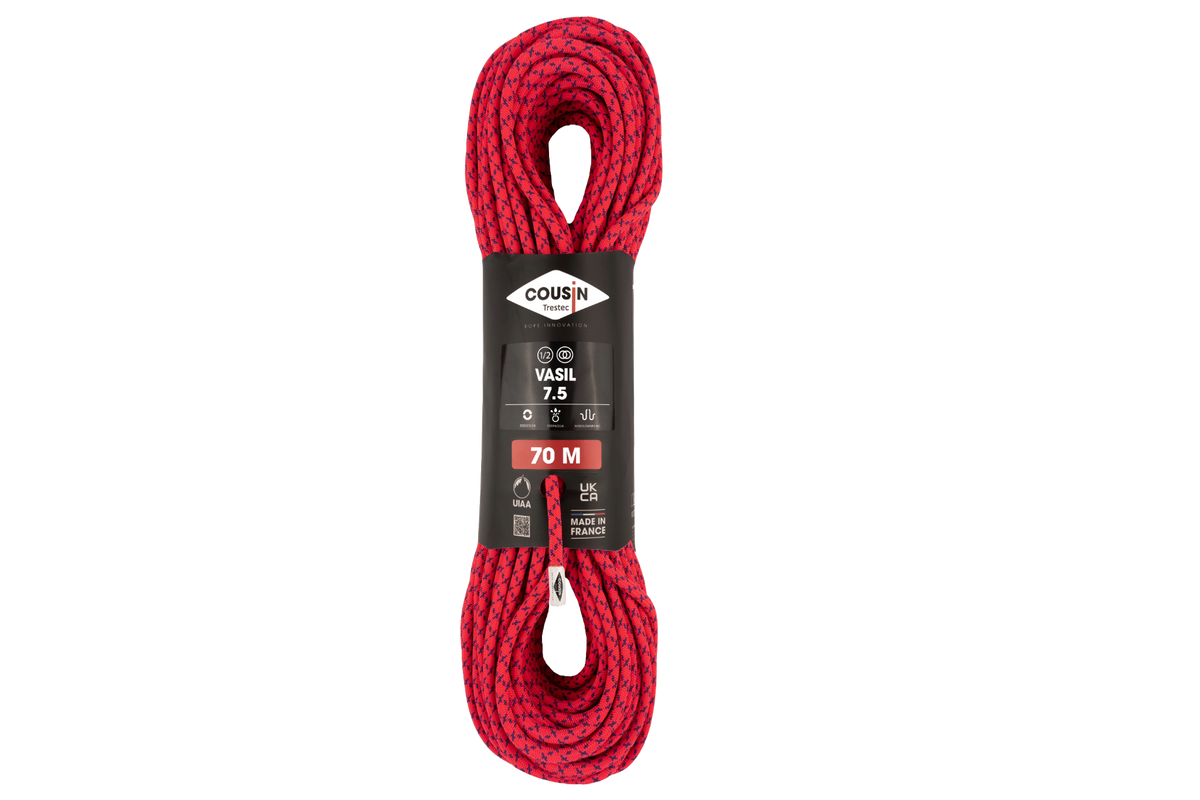 COUSIN Vasil 7.5mm Dynamic Rope 70m | Ice-climbing & Technical Mountai ...