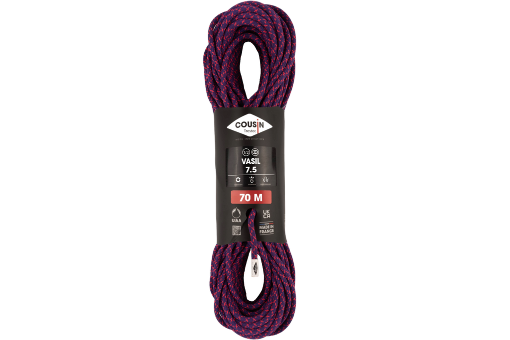 COUSIN Vasil 7.5mm Dynamic Rope 70m | Ice climbing & Technical Mountaineering
