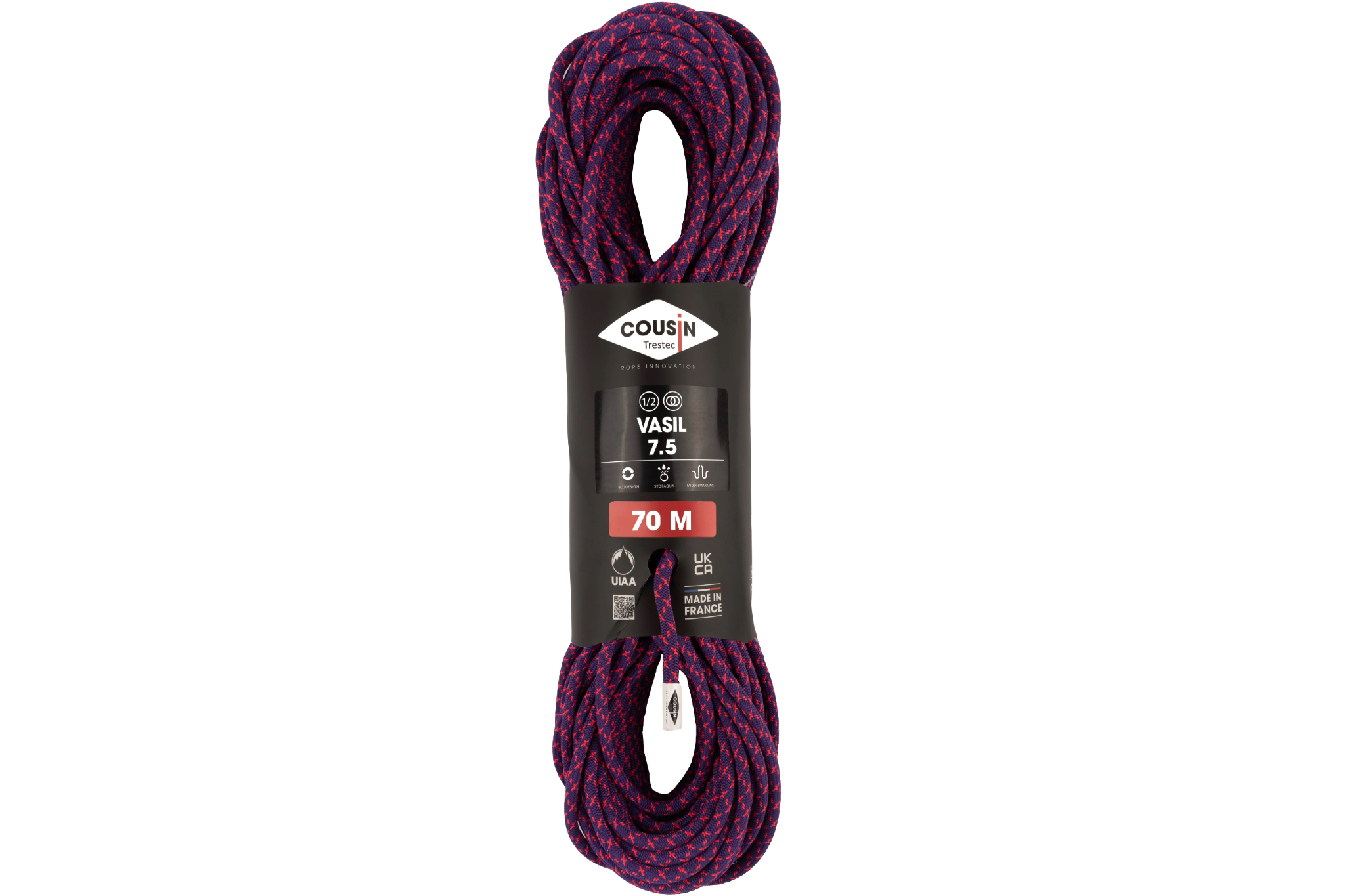 COUSIN Vasil 7.5mm Dynamic Rope 70m | Ice climbing & Technical Mountaineering