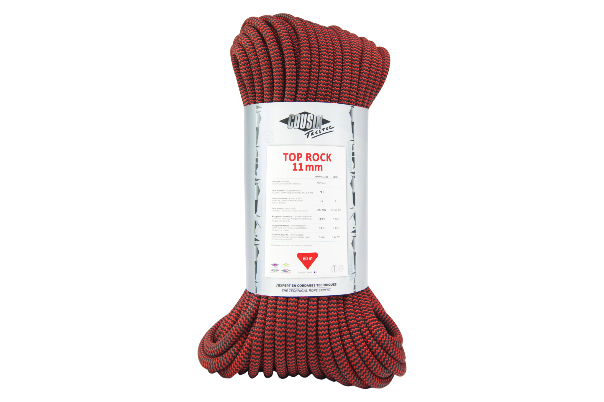 COUSIN Top Rock 11mm Dynamic Rope 60m