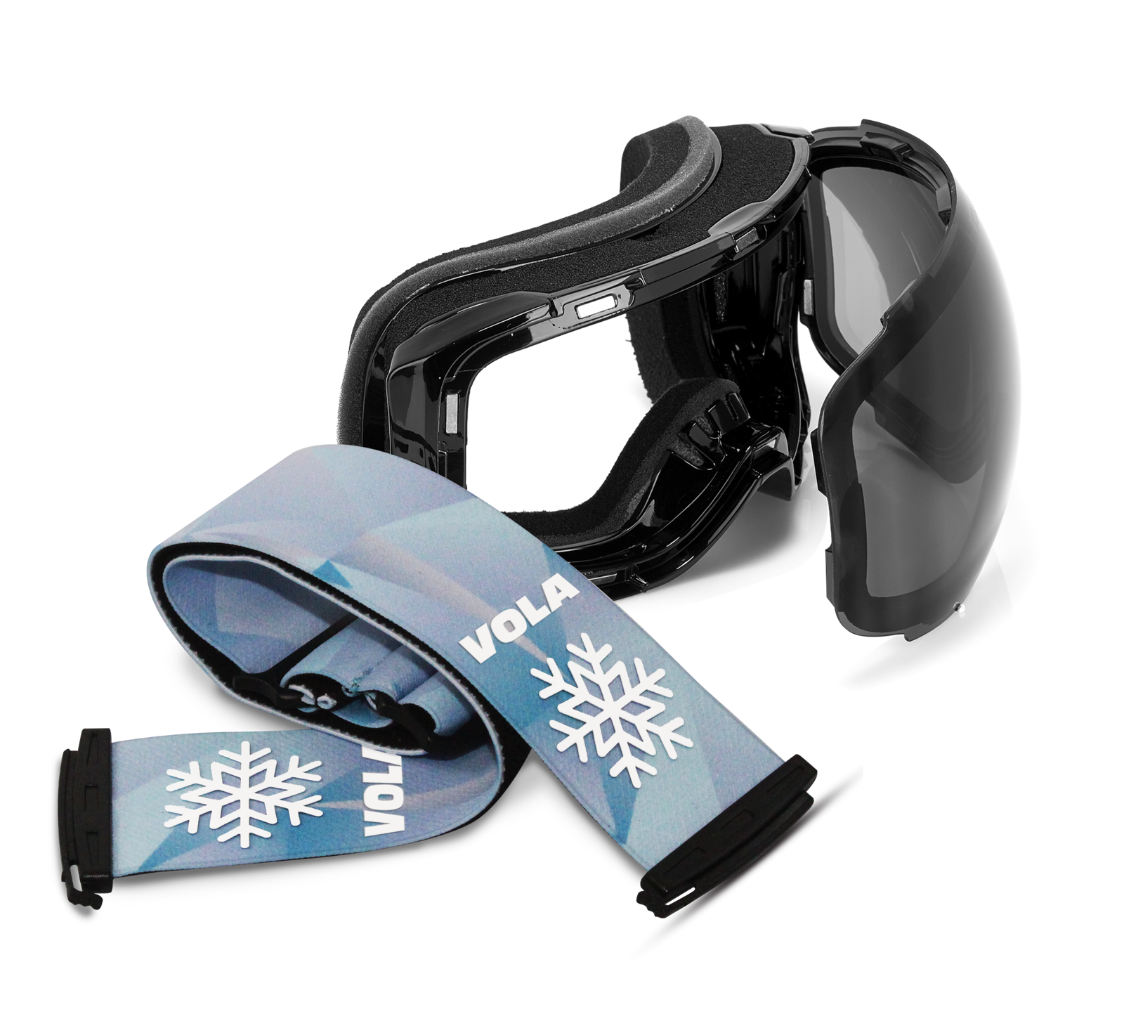 Vola Racing Innovity Ski & Snowboard Goggles / Icy / Anti fog / Magnetic Goggles / UV400 Protection / Spherical Lens