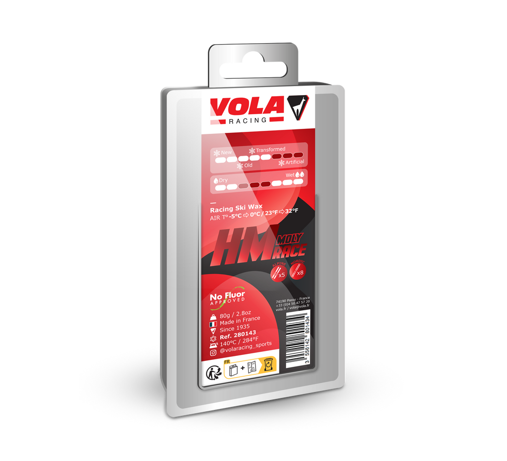 Vola Racing Molybden HM Race Red Ski Wax 80 g / No fluor