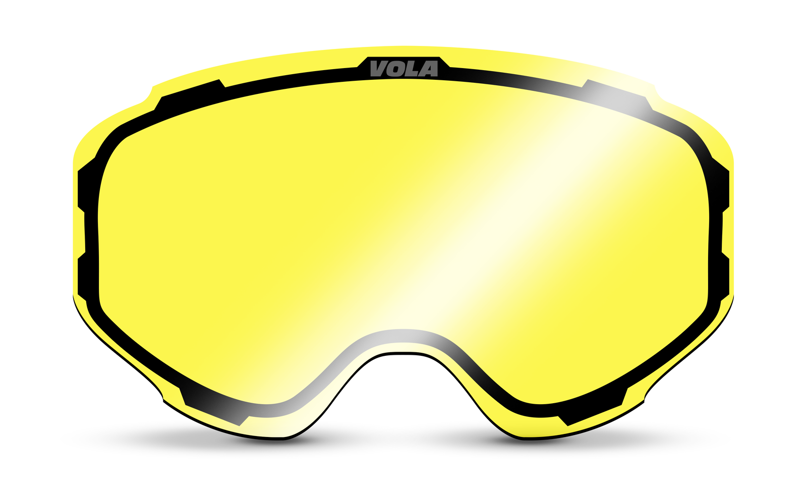 Vola Racing Zippy Spare Goggle Lens Skiing Snowboarding / Yellow CAT 1 / Anti fog