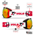 Vola Racing Fast Ski & Snowboard Goggles / Sweep / Anti fog / UV400 Protection / Spherical Lens