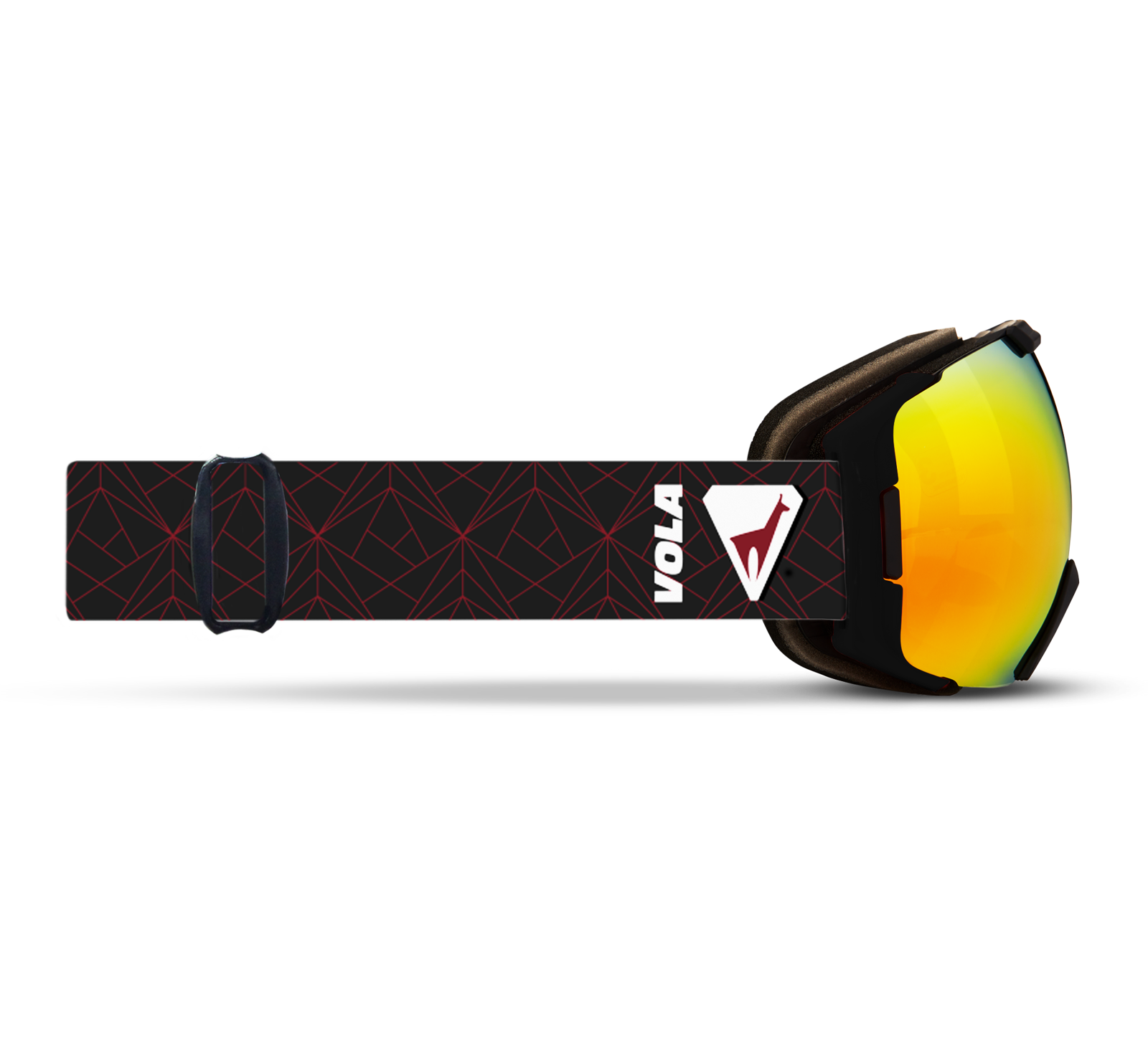 Vola Racing Fast Ski & Snowboard Goggles / Bordeau / Anti fog / UV400 Protection / Spherical Lens