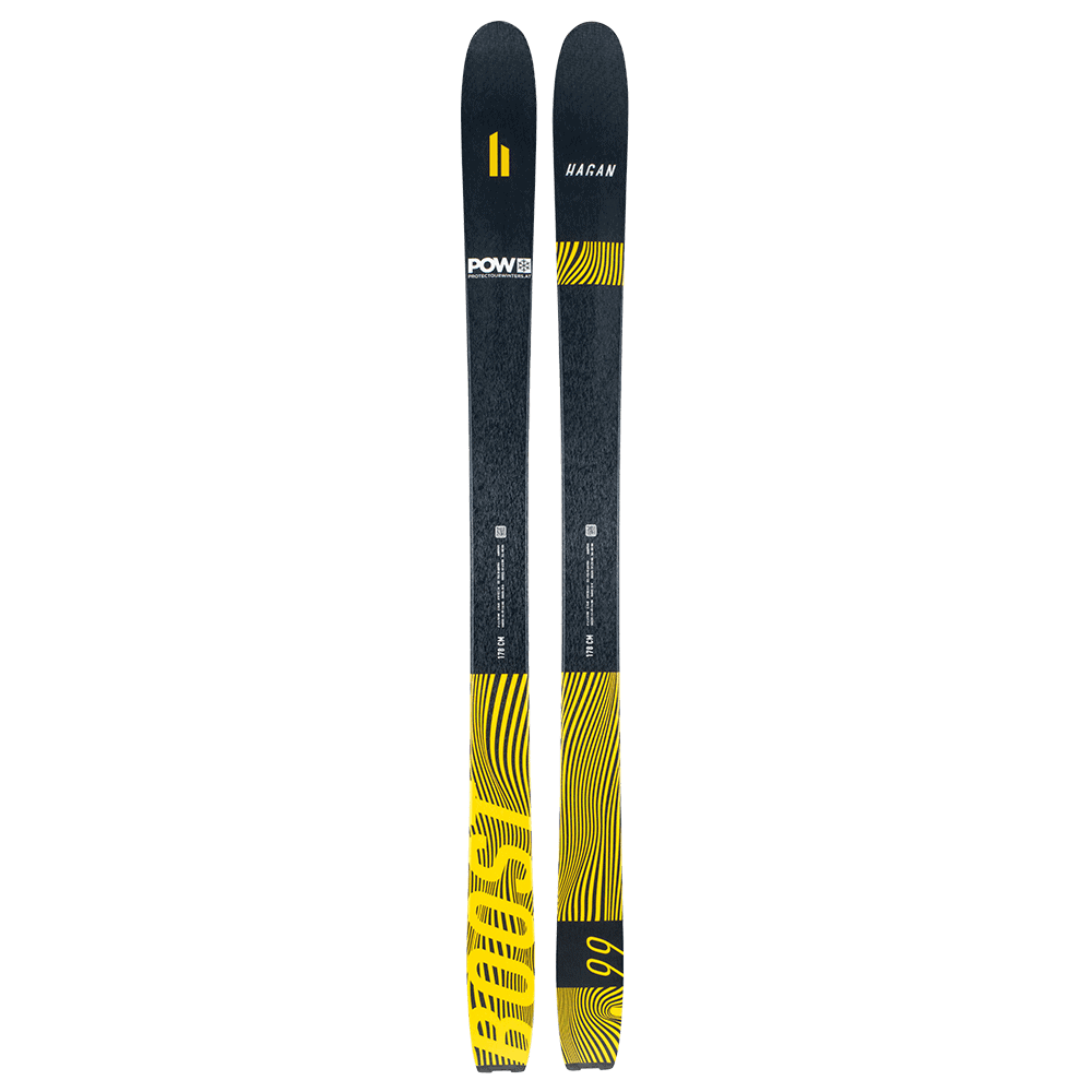 Touring Ski Set: HAGAN BOOST 99 x POW Ski + Core 12 EVO Binding